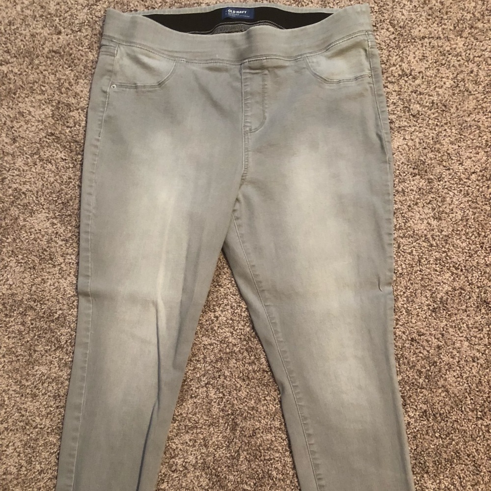 Old Navy Gray Rockstar jeggings size 16